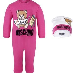 Moschino baby onesie & hat